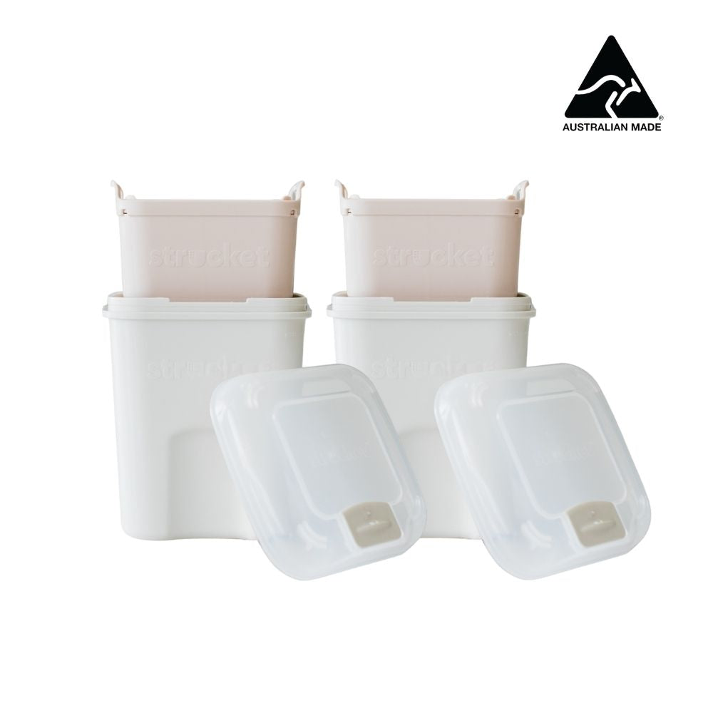 Strucket 2 x 1L Teenie Strainer Container Bundle - Strucket
