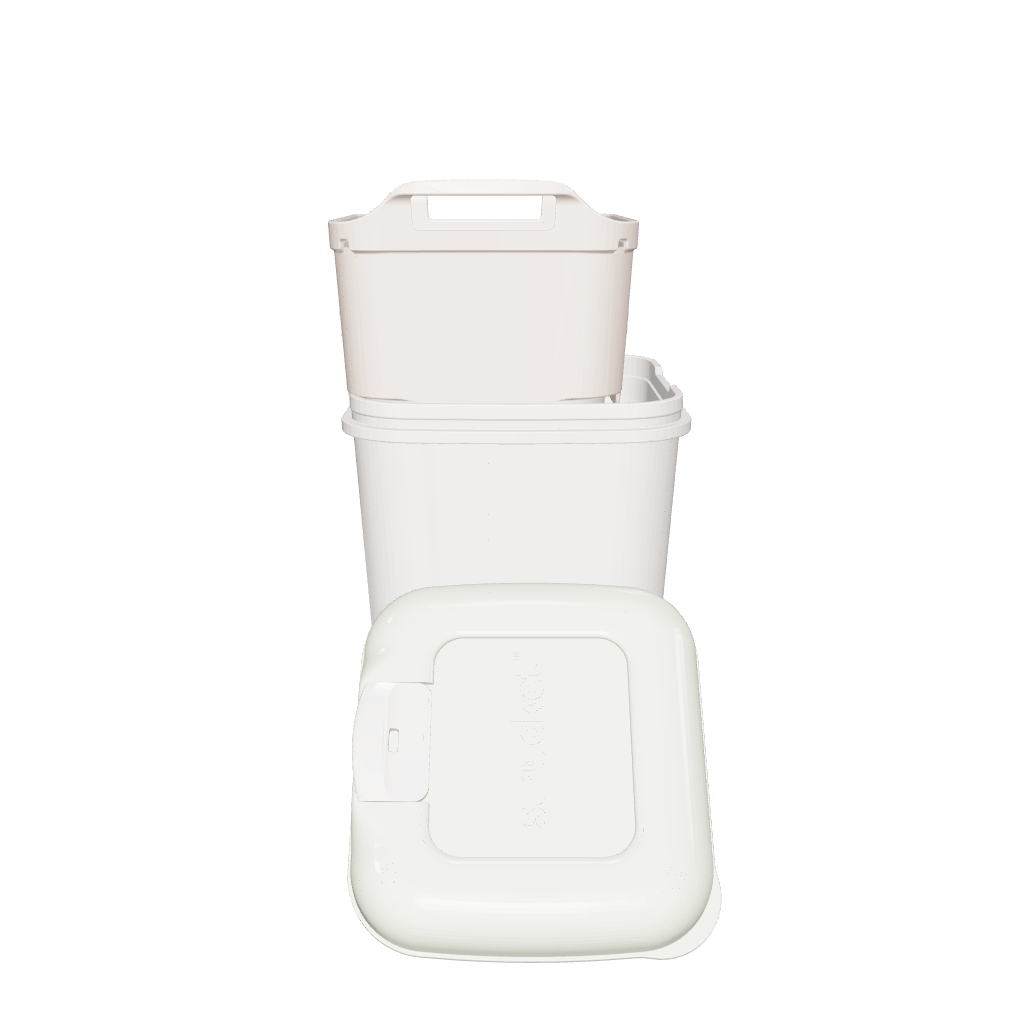 Eco-friendly Strucket Teenie made from recyclable materials, color_Cool Grey