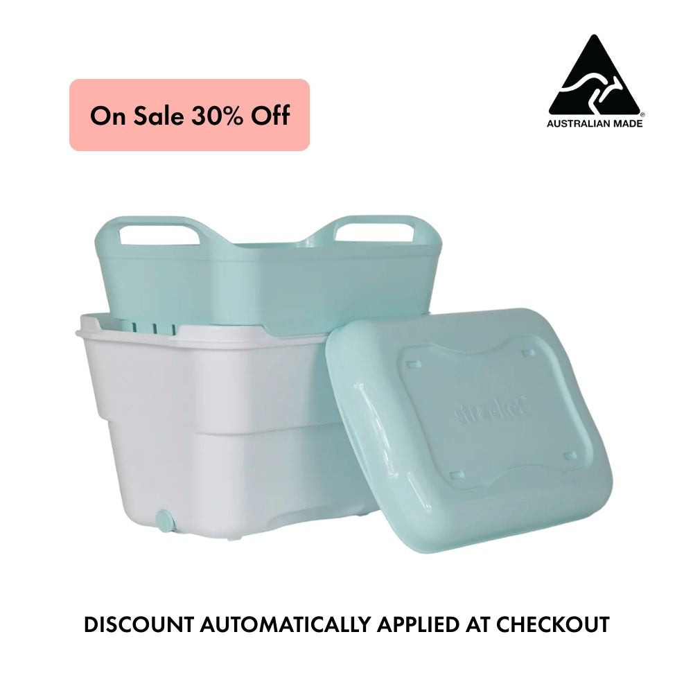 Strucket 4.5L Mini Strainer Bucket with Lid