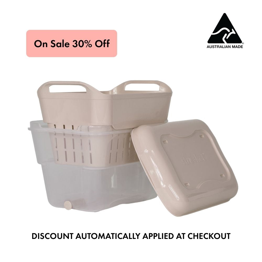 Strucket 4.5L Mini Strainer Bucket with Lid