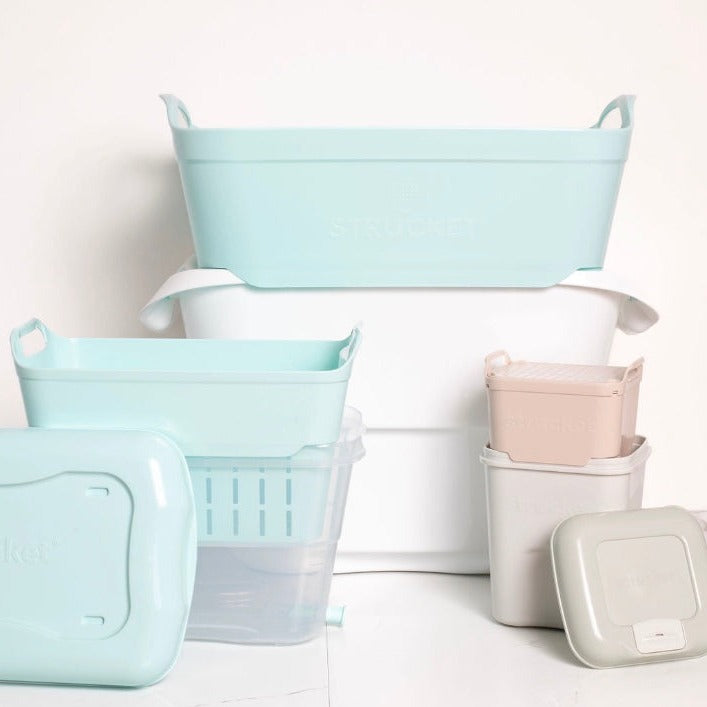 Complete Strucket bundle for kitchen and laundry, color_Aqua Bundle