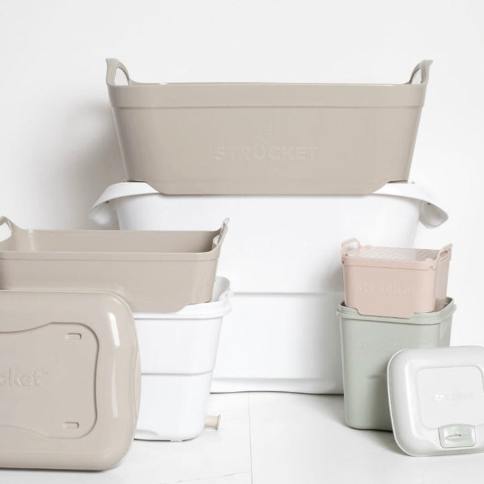 Complete Strucket bundle for kitchen and laundry, color_Sand Bundle