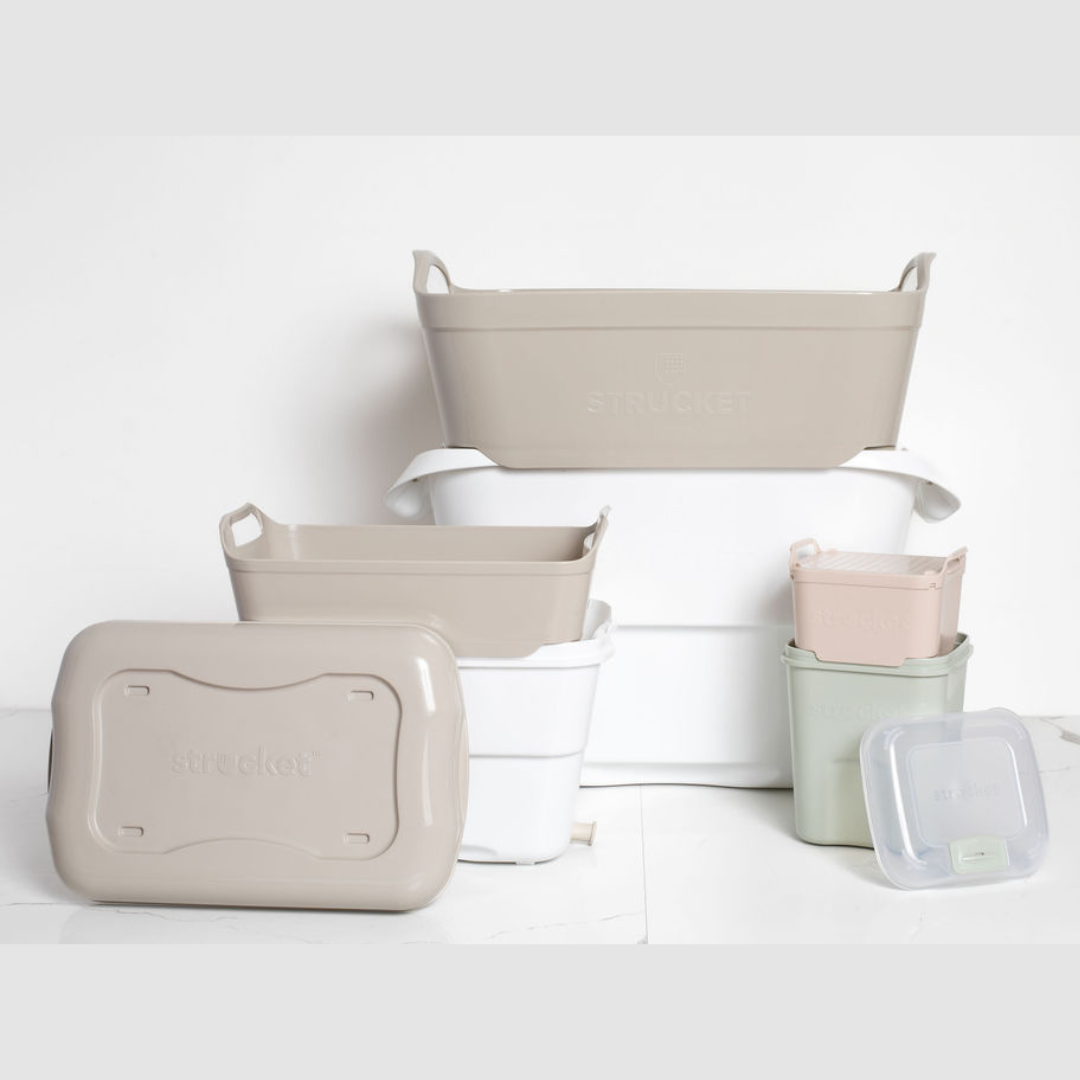 Stylish Strucket bundle for modern kitchen and laundry, Strucket Bundle - 19L + Strucket Mini + Teenie