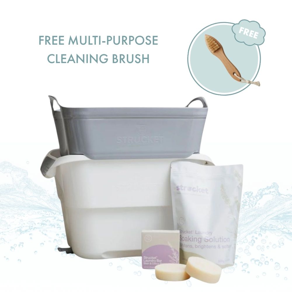 Strucket Bundle - 19L + Laundry Bar + Soaking Solution + FREE CLEANING BRUSH - Strucket