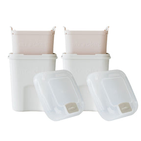 Strucket 1L Teenie Strainer Container 2x Cool Grey 