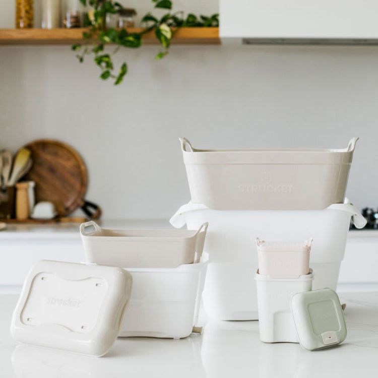 Strucket: Laundry Soaking Bucket | Strainer Draining Bucket