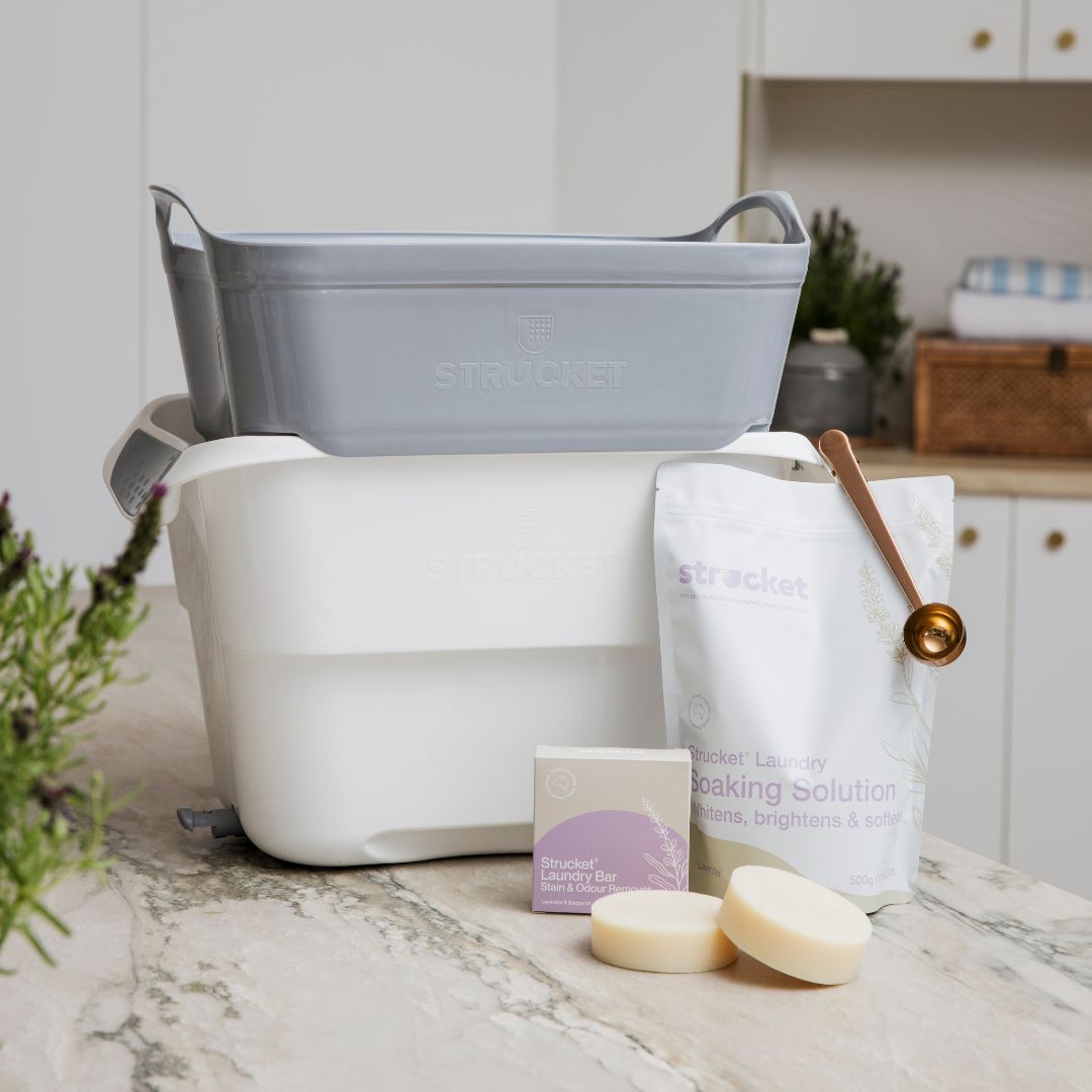 Strucket Bundle - 19L + Laundry Bar + Soaking Solution + FREE Scoop