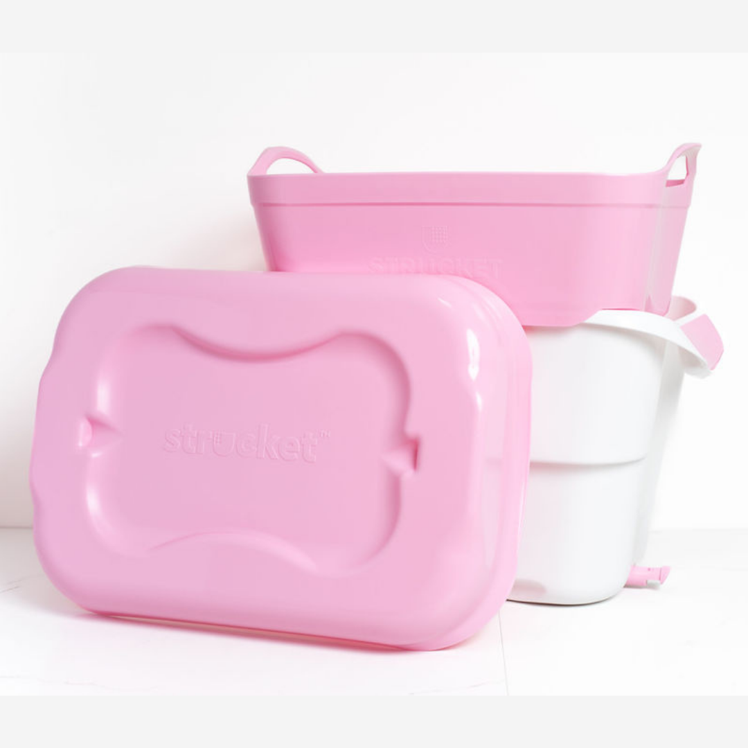 Australian-made Strucket 19L bucket with built-in plug, 