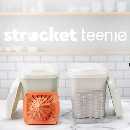 Strucket Teenie interlocking connection for easy handling