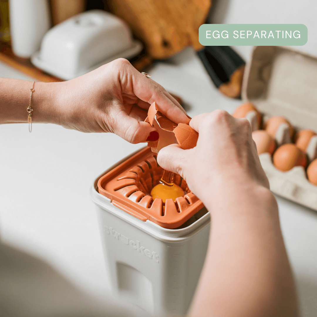 Strucket Teenie for reducing kitchen messes, easy egg separation