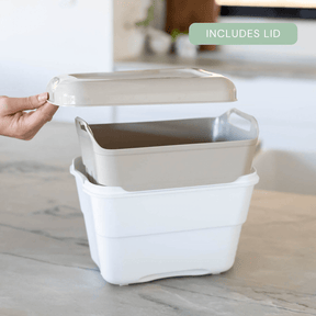 Strucket 4.5L Mini lid for storing fresh produce in the fridge, #color_Sand