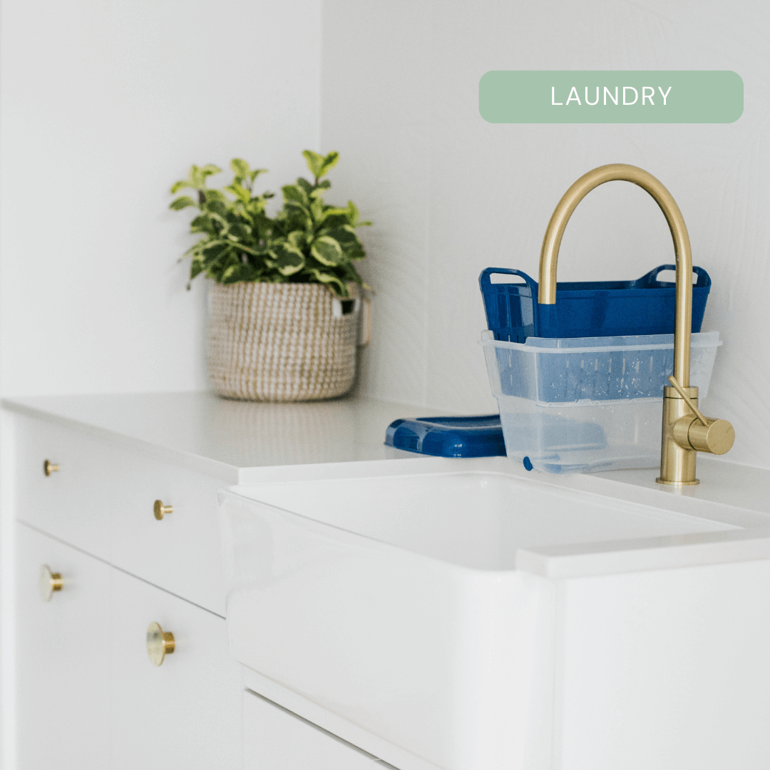 Strucket 4.5L Mini bucket safe for use with laundry chemicals, #color_Navy