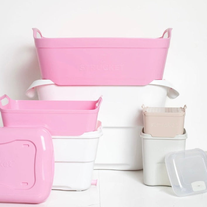 Complete Strucket bundle for kitchen and laundry, color_Pink Bundle